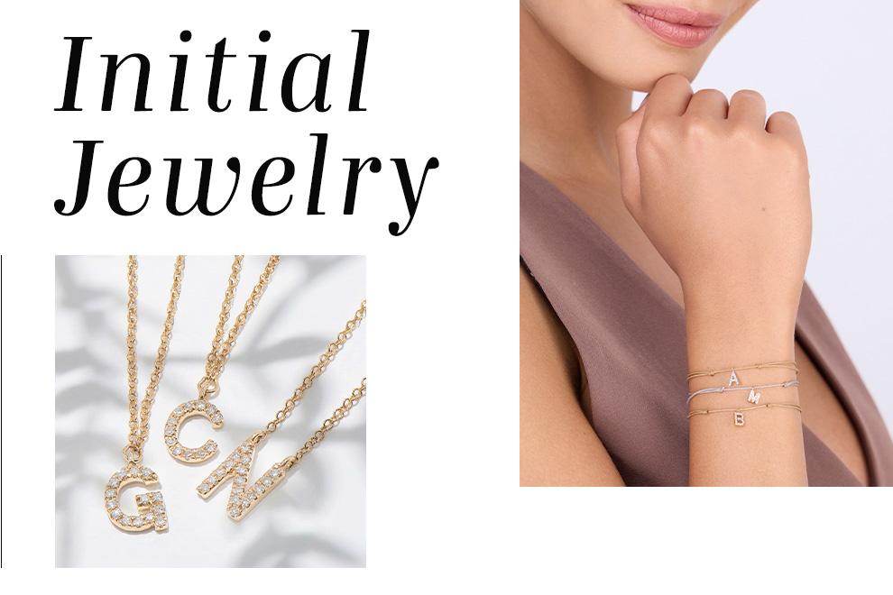 Buchstabenschmuck, Ketten und Armbänder von Leaf Jewelry